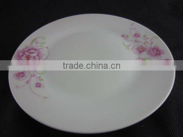 12 pcs dinnerware set with flower pattern decal