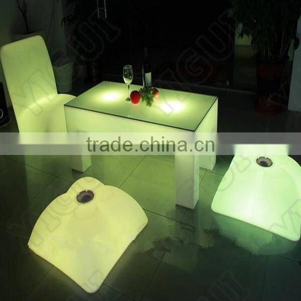 LED Modern Plastic Led Furniture Color Changing Single Led Sofa Chairs