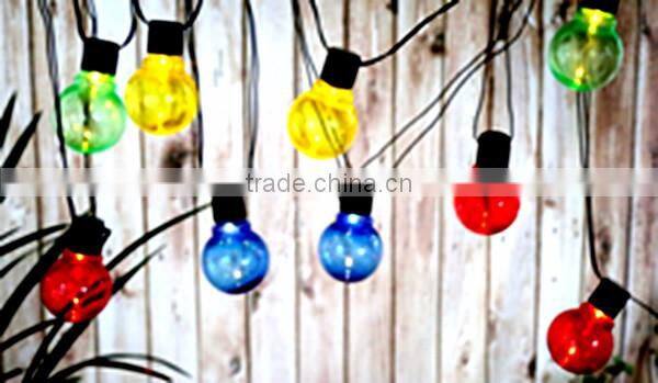 10-LED Solar Light Bulb Hanging Lantern spiral ball string lights