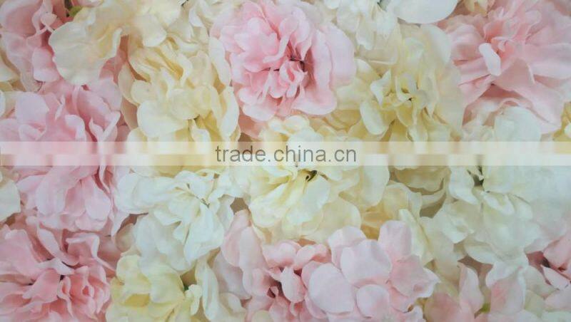 2017 popular cheap Hot sale flower wall decoration for wedding