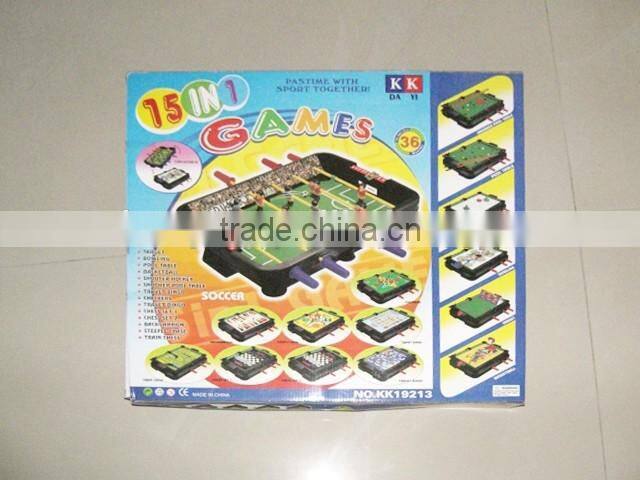 Educational toy kicker football table football with design on board foosball soccer table