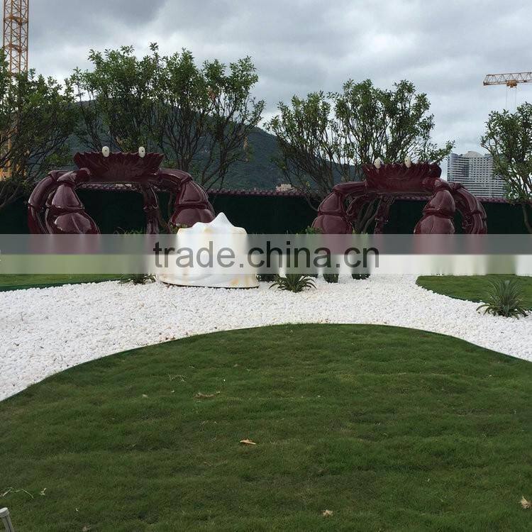Fiberglass crab figure statue