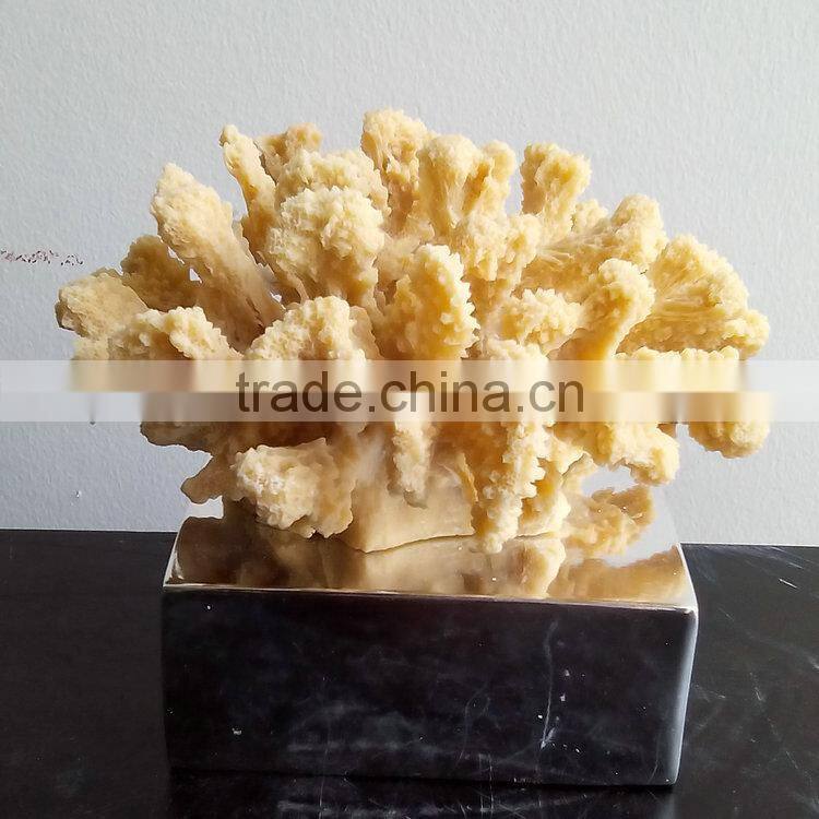 Indoor resin coralal sculpture