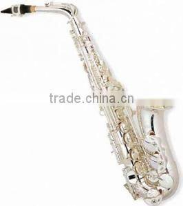 Gold lacquer Bb key bass saxophone