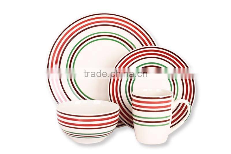 cheap ceramic dinner set/cheap stoneware dinner set/ceramic round dinner set