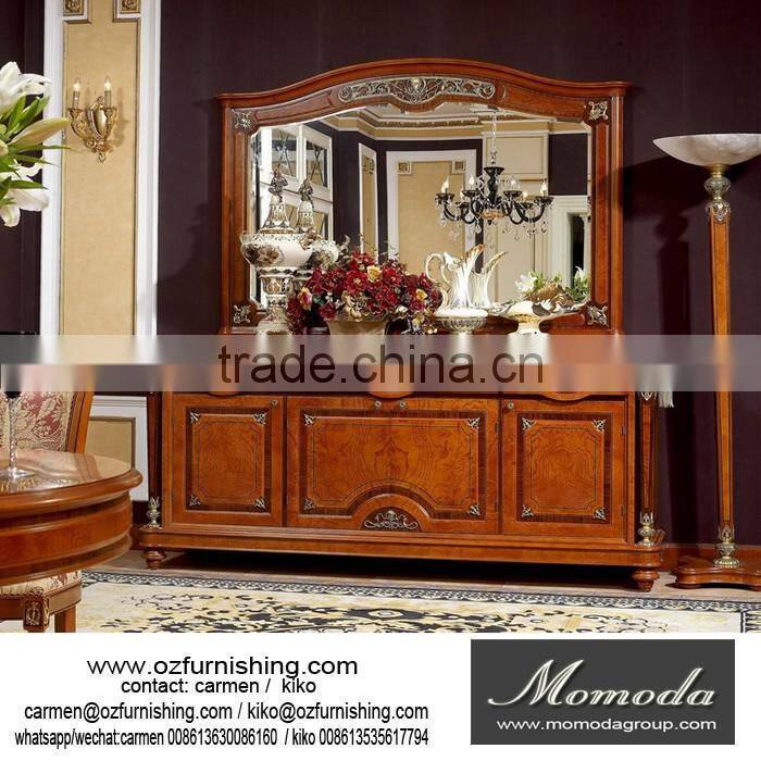 YB29 Factory Directly Sale wine cabinet antique wooden glass wine cabinet and TV stand in one set
