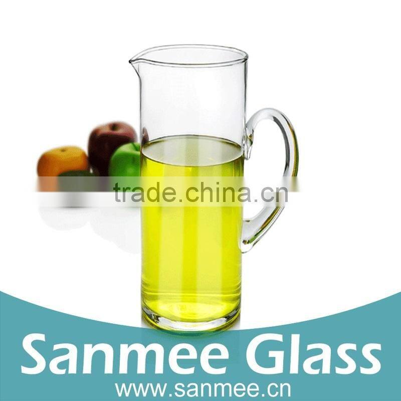 1300ml hot sale crystal glass pitcher,fruit pitcher