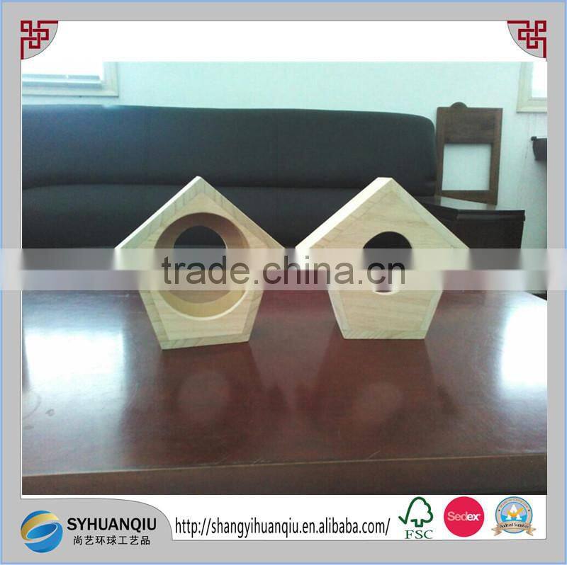 Wholesale cheap natural wooden bird nest toys