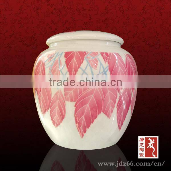custom tea caddy ceramic porcelain bottles manufacturer