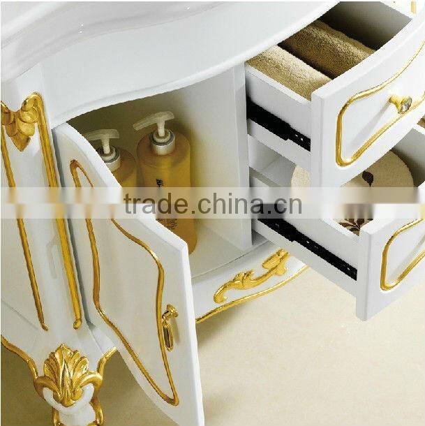 Bisini Bathroom Cabinet set,Bathroom Vanity Cabinet,Hand Carved Mirror Cabinet;Bathroom Furniture(BF08-4027)
