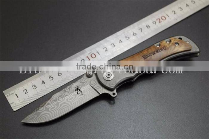 Special Gift for Men 400C Damascus Folding Knife