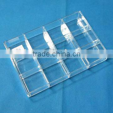 423358 clear acrylic compartment storage box