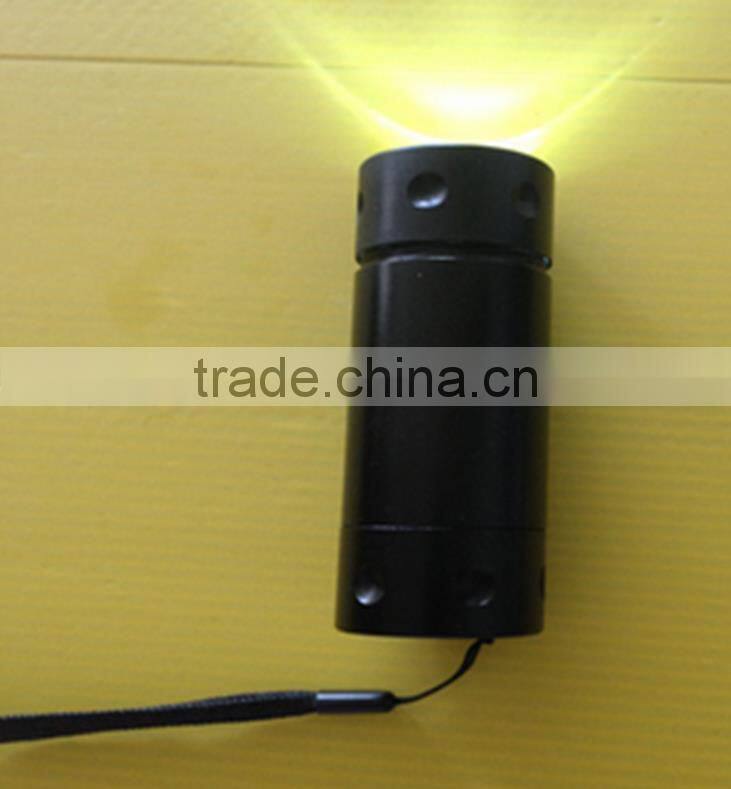 Led Aluminum Flashlight with Camping Lamp