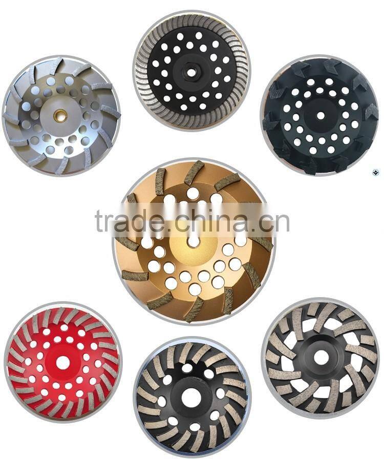 150mm turbo row waved spiral diamond grinding disc cup wheel for concrete floor 6" cutting tools abrasive polishing grinder