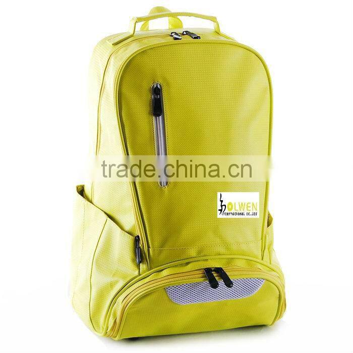 2013 popular sports leather backpack for basketball with pu