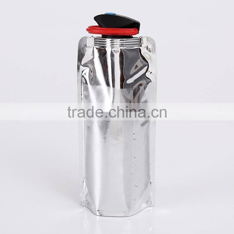New Duck Mouth Portable Folding Aluminum Foil Bag Of Water Kettle Creative Outdoor Folding Water Bottle