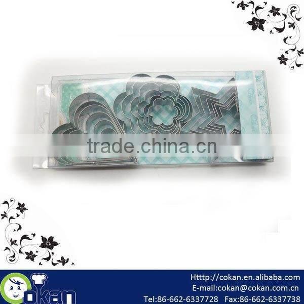 different shapes stainless steel mini cookie cutters