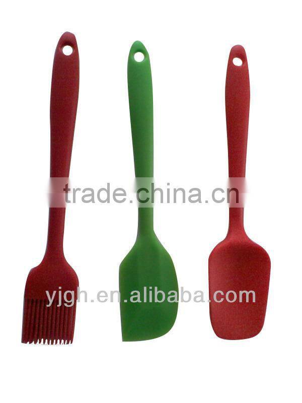 Eco-friendly wooden handle silicone spatula