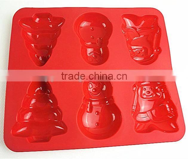 10113Christmas shaped silicone chocolate mould and mold