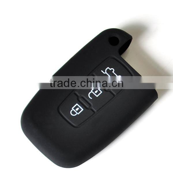 3/4 buttons silicone car key cover for hyundai