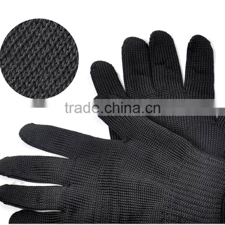 High strength Black Cut Resistant Gloves anti cutting gloves