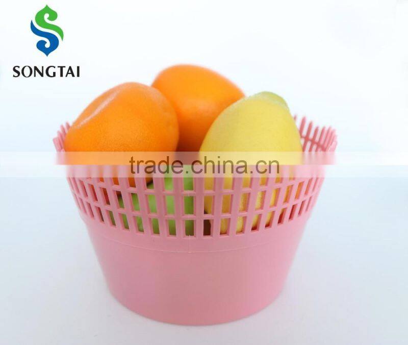 2016 new style pp plastic circular fence fruit basket