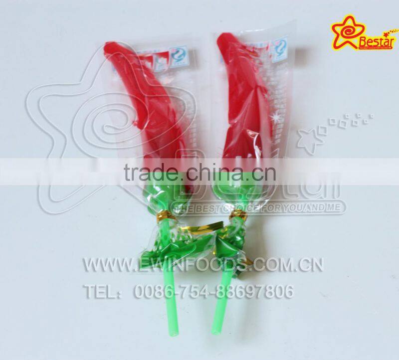 Fruity Flavor Pepper Shape Sweet Hard Lollipop