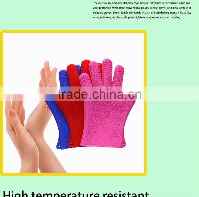 High quality custom novelty silicone oven mitts,Heat resistant Anti- radiation gloves