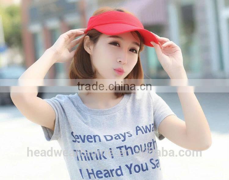 Custom Fashion Solid Color Mesh Fabric Sun Protection Visors China Factory