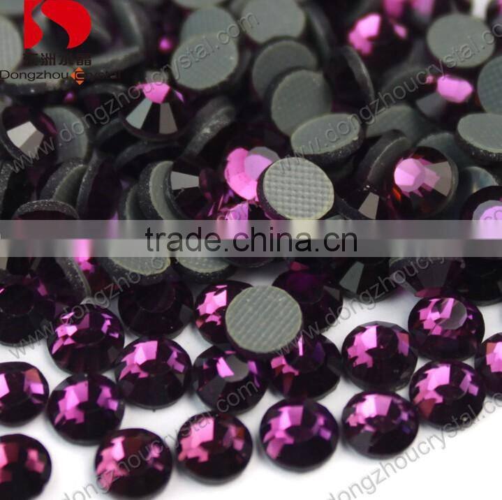 Machine cut flat back crystal DMC hot fix rhinestone