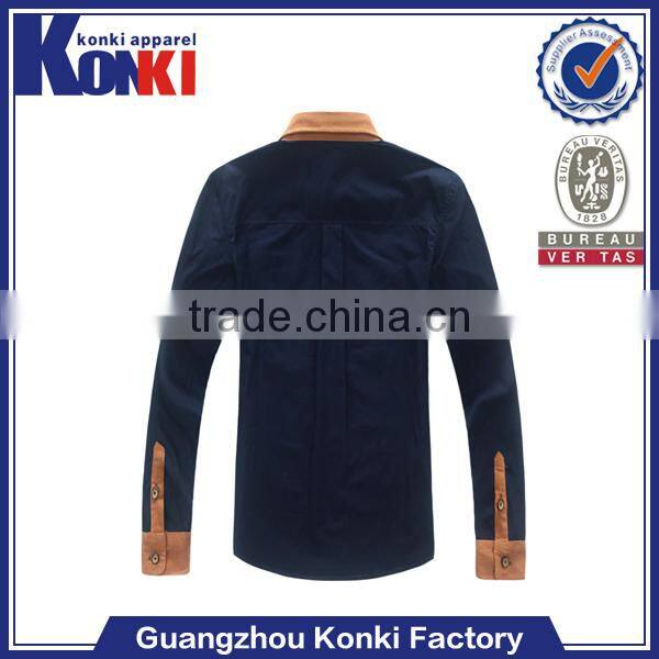 chinese traditional 85% polyester 15% cotton shirt for men