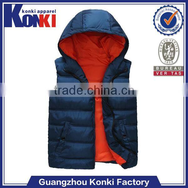customized size clothing quilted mens vest