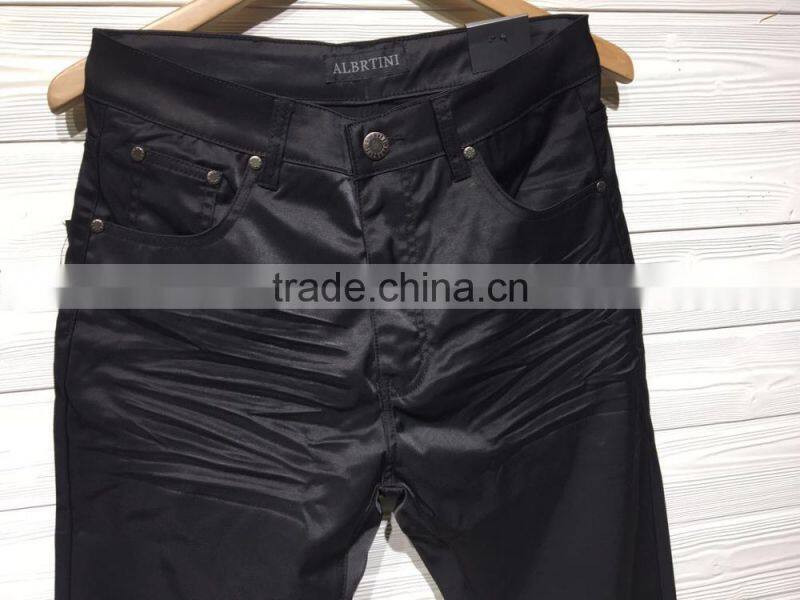 GZY Black Pleat Men Jeans Denim For South America Stock 2017