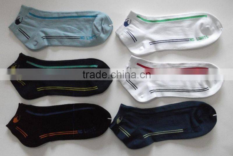 ankle socks with mercerized yarn for summer