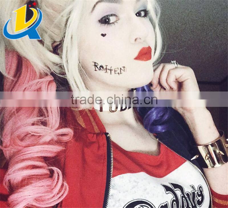 PUDDIN YES SIR for Suicide Squad Harley Quinn choker necklace leather choker necklace leather