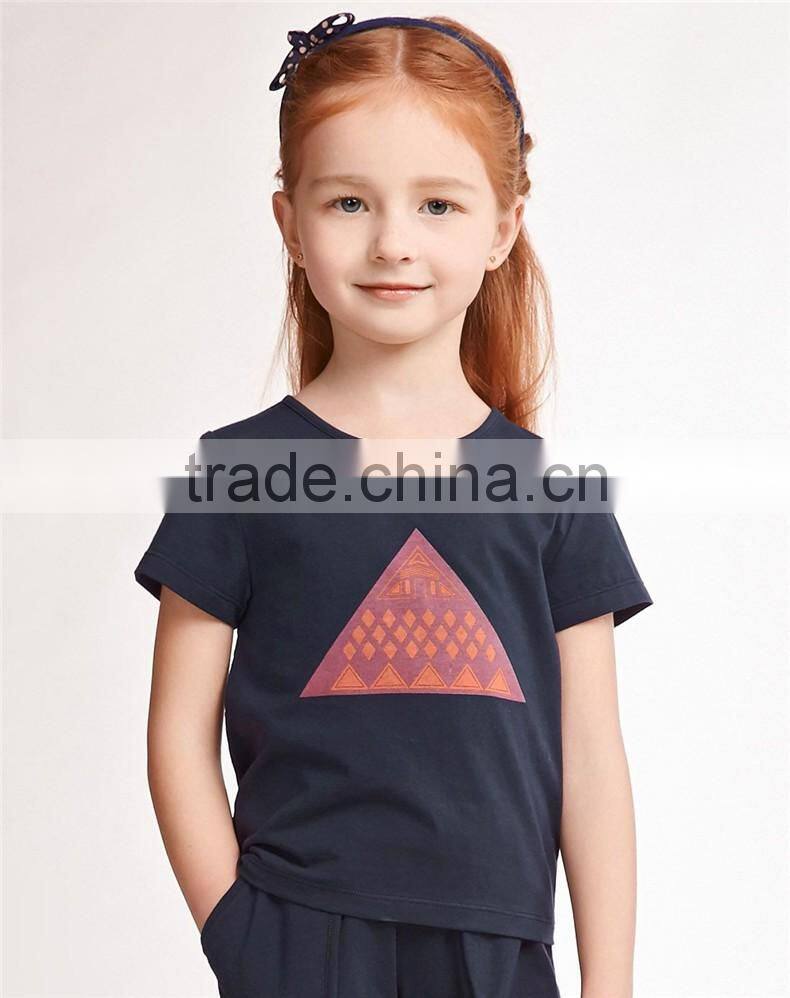 custom graphic printing cheap children online sale girls t shirt suit dress