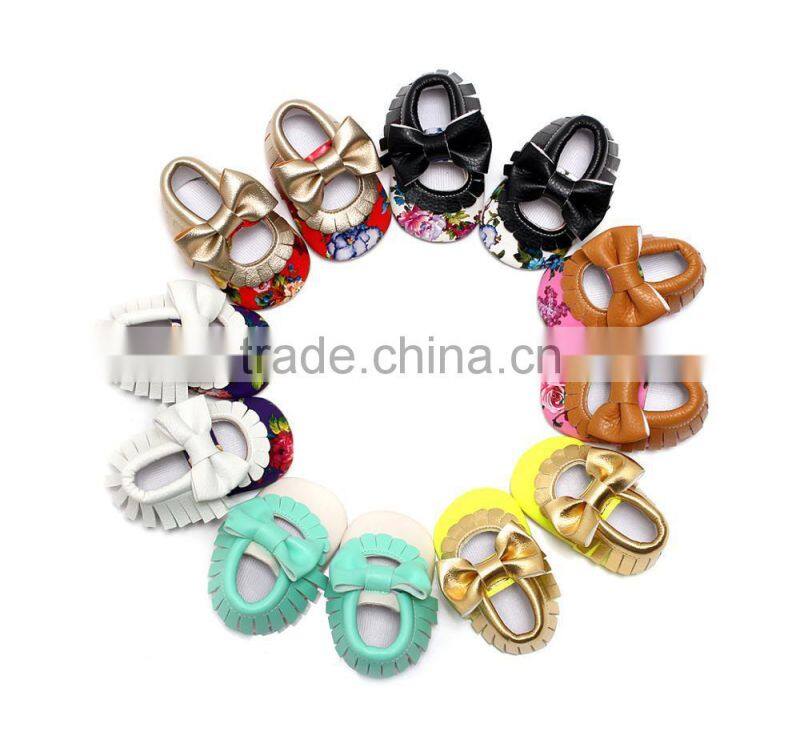 Toddler Infant Newborn Baby Moccasin Shoes Leather Shoes Best Quality