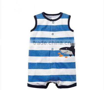 2016 new fashion design carters Babies Costume stripe animal Printing Baby Girl Clothes Rompers from Guangzhou OEM manufaturers