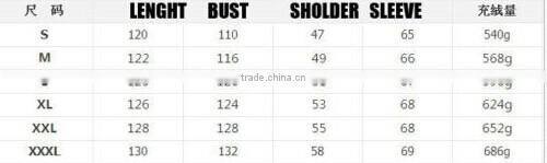 OEM Look Long Knee Mens Winter Warm Down Hooded Puffer Jacket Coat