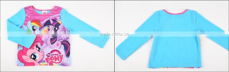 new design Autumn or Winter girls pajamas with sweatshirt and pant