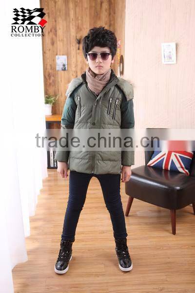 sweet fashion boys wear winter design with hood