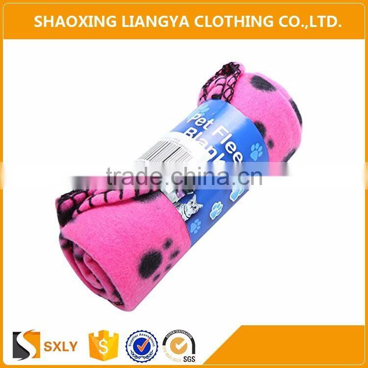 Promotional fleece blanket designed for puppy pet animal