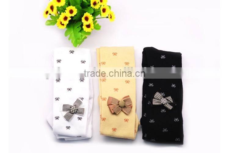 Bowknot printed school girls pantyhose
