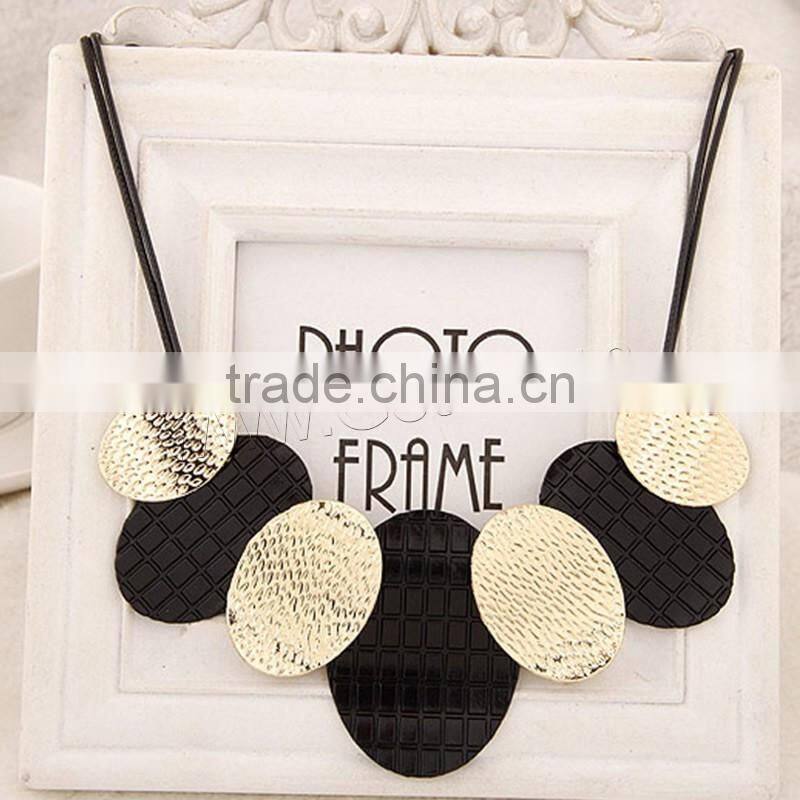 Waxed Cotton Cord Necklace high end fashion jewelry necklace wholesale costume ladies necklace jewelry