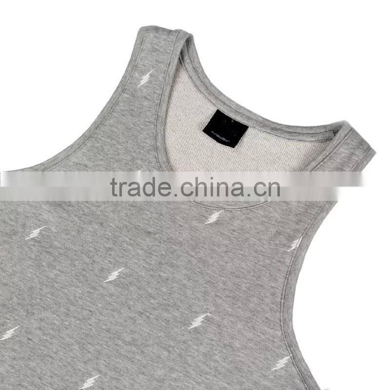 latest design stylish man tank top custom wholesale with cheap price made in China