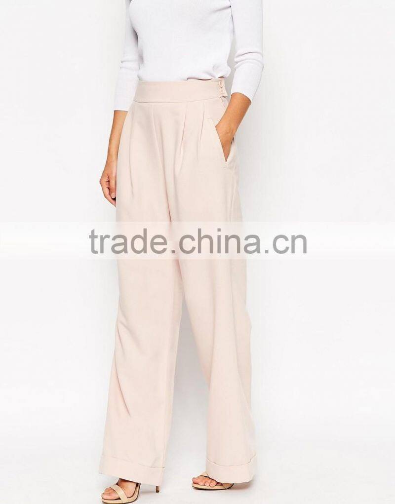 Women summer wear wholesale new design solid colour fashion women casual pants