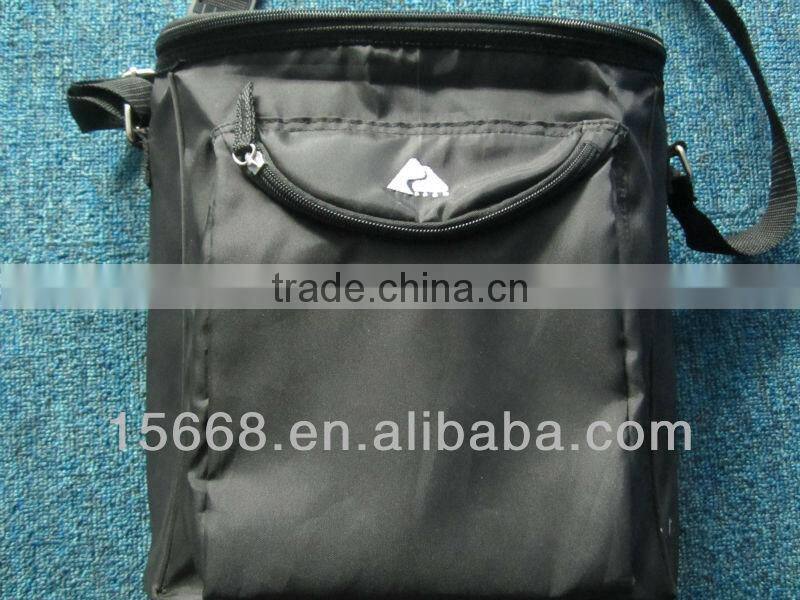 GR-C0058 black best quality lunch cooler bag with strap