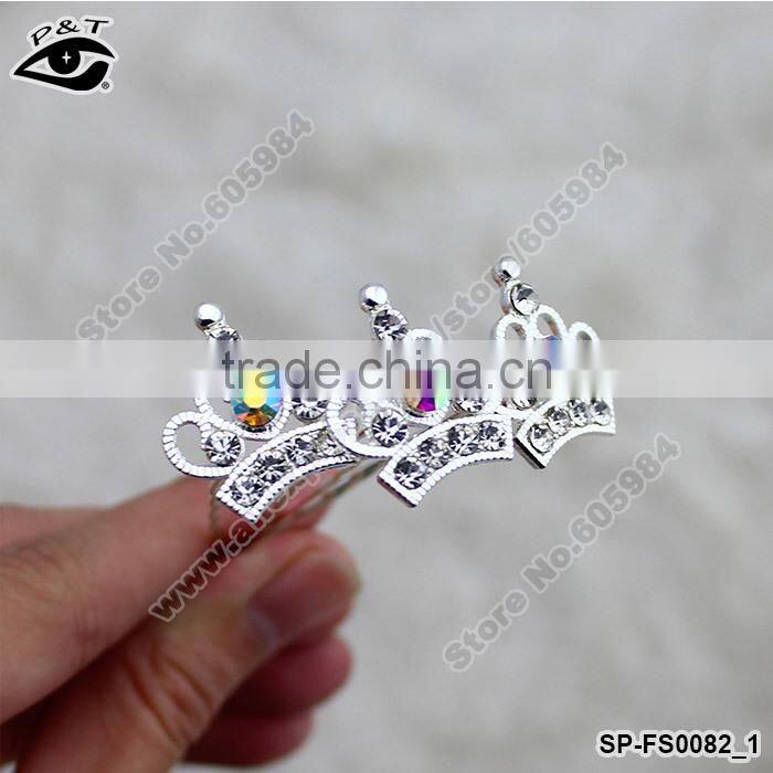 Crown Design rhinestone Pins U shaped Hair Pins bridal wedding hair style