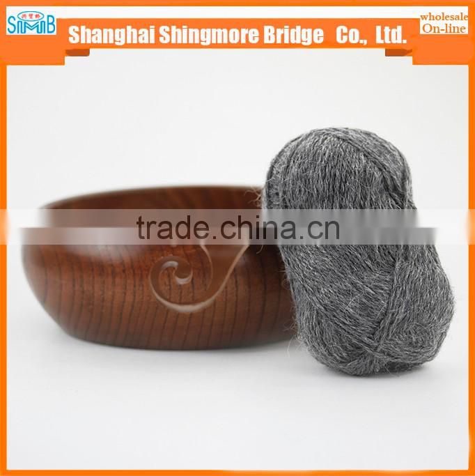 china factory direct wholesale yarn bowl hand knitting wooden yarn bowl wooden