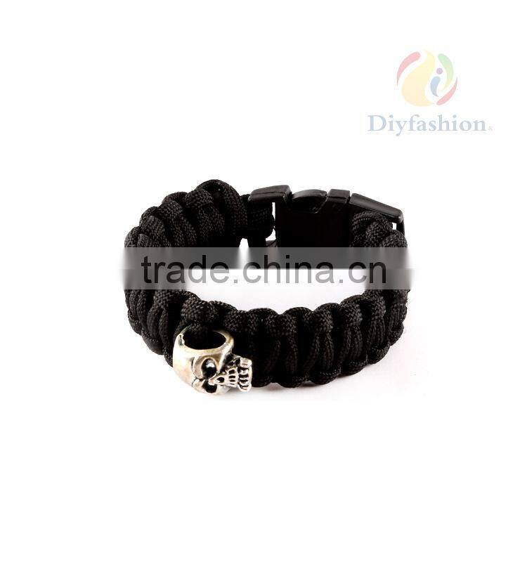 China Supplier Adjustable Stainless Custom In Paracord Bracelet PC6017-5